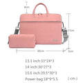 PU Leather Women Laptop Bag Notebook Carrying Case Briefcase For Macbook Air 13.3 14 15.6 Inch Men Handbags Shoulder Mouse Bag - ZENICO