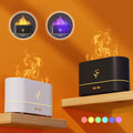 Flame Humidifier USB Smart Timing LED Electric Aroma Diffuser Simulation Fire Night Lamp Home Decor - ZENICO