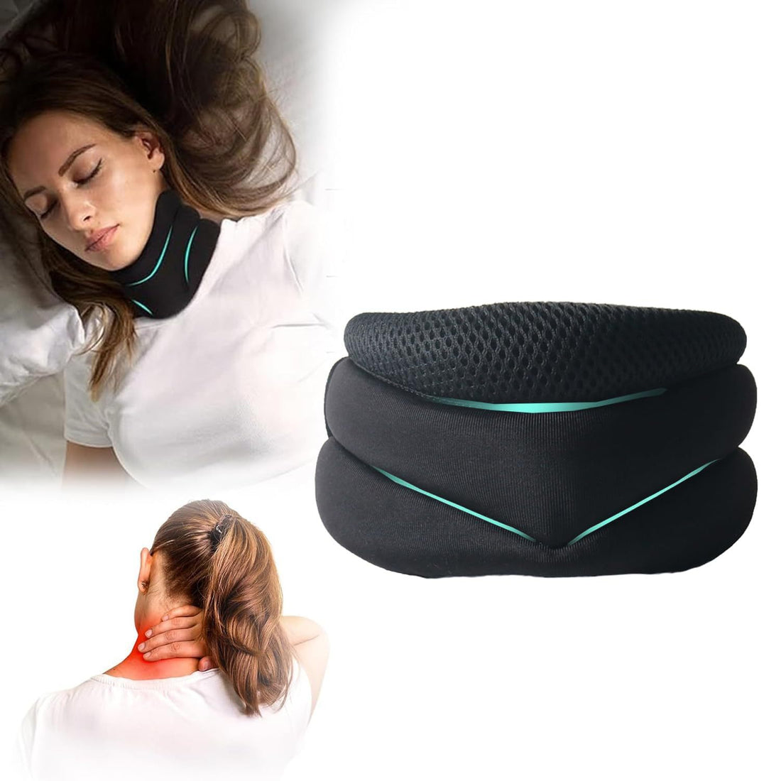 Upgraded Neck Brace Foam Cervical Collar For Pain Relief And Pressure In Spine Adjustable Neck Support - ZENICO