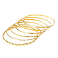 Bohemian Metal Chain Bracelet Set For Women Geometric Gold Color Thick Link Chain Open Bangle Female Fashion Jewellery - ZENICO