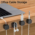 Magnetic Cable Clip Under Desk Cable Management Adjustable Cord Holder Wire Organizer And Cable Management Wire Keeper - ZENICO