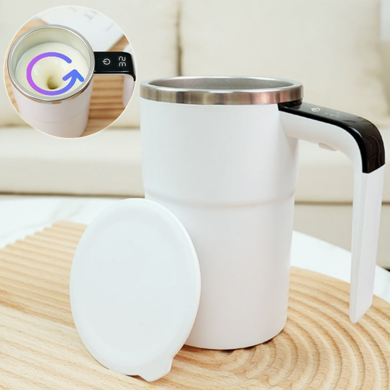 Electric Coffee Mug USB Rechargeable Automatic Magnetic Cup IP67 Waterproof Food-Safe Stainless Steel For Juice Tea Milksha Kitchen Gadgets - ZENICO